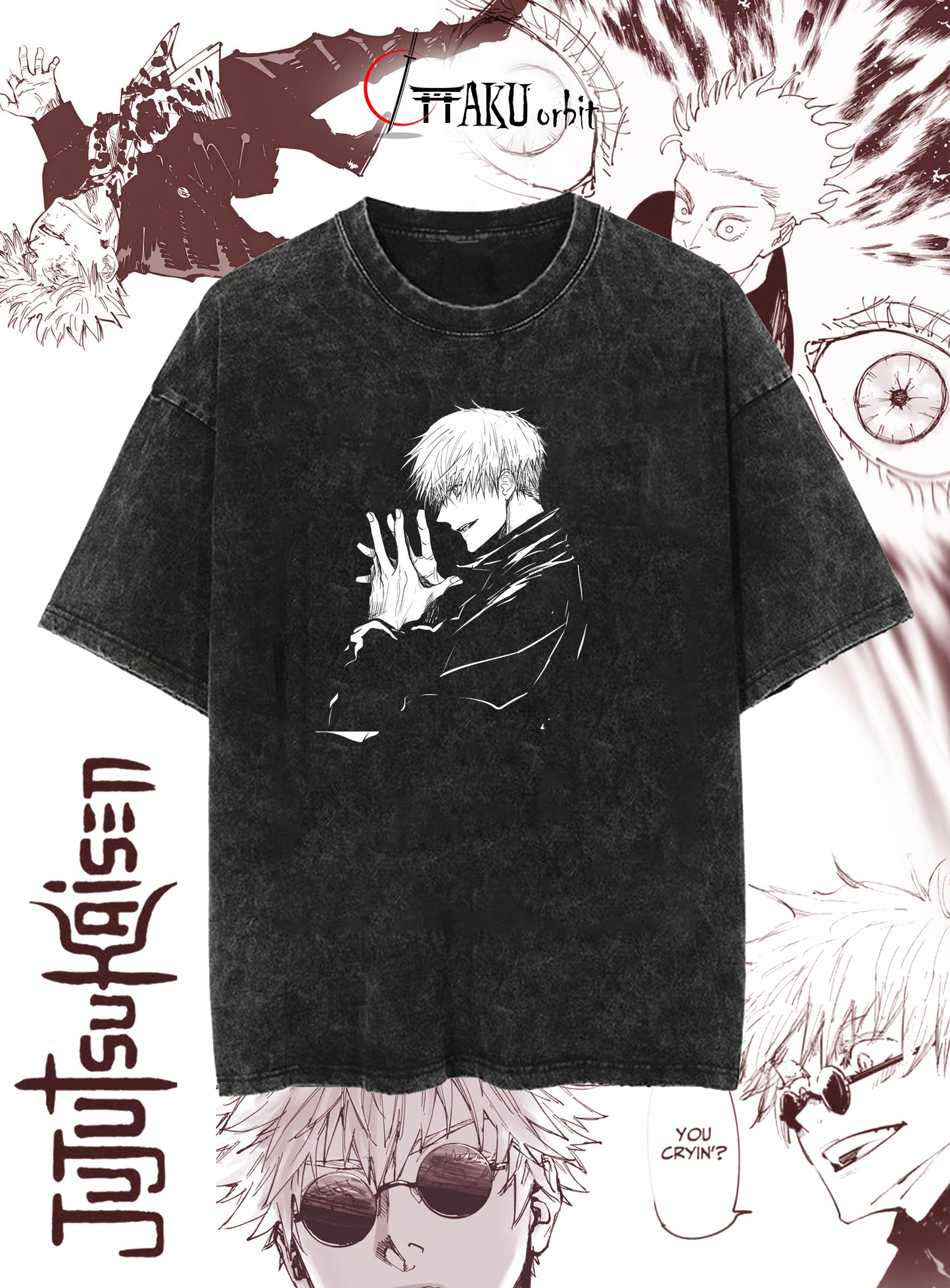 "Gojo Oversized Anime T-Shirt | Limitless Streetwear for JJK Fans"