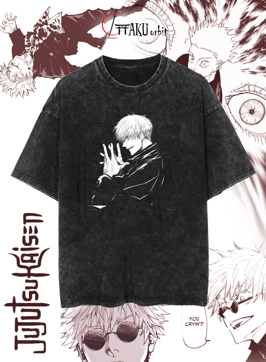 "Gojo Oversized Anime T-Shirt | Limitless Streetwear for JJK Fans"